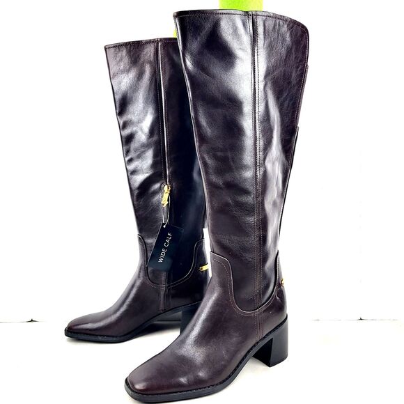 Naturalizer 27 Edit Edda Over The Knee Boot Brown  Szie 7.5M Wide Calf - Picture 1 of 16